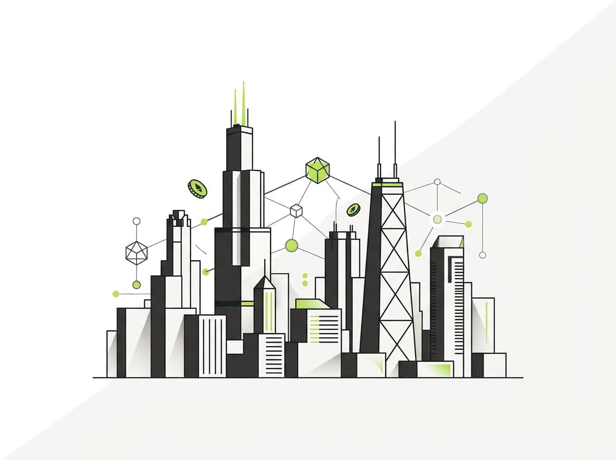 Chicago skyline representing crypto tax services