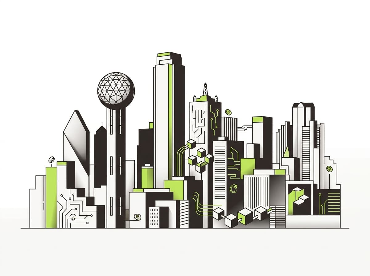 Dallas skyline representing crypto tax services