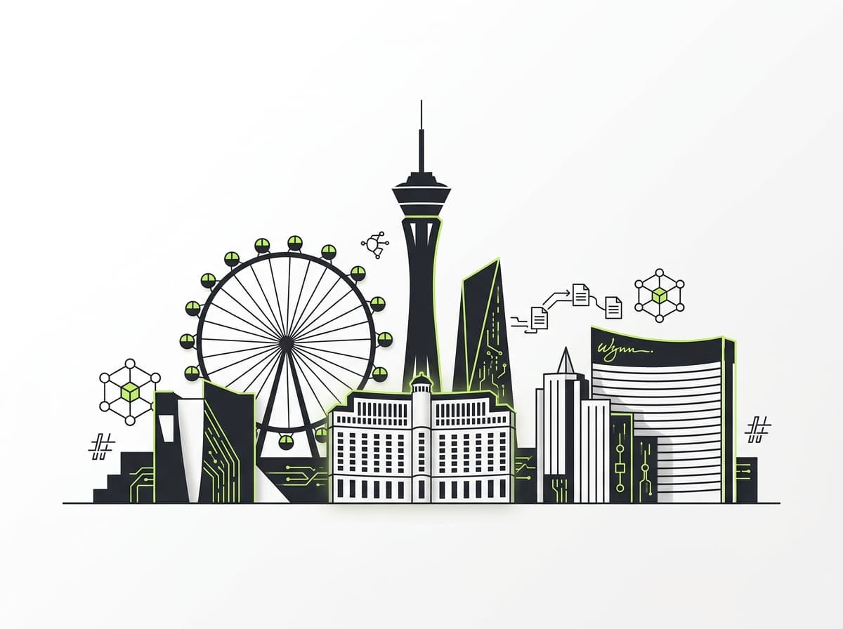 Las Vegas skyline representing crypto tax services