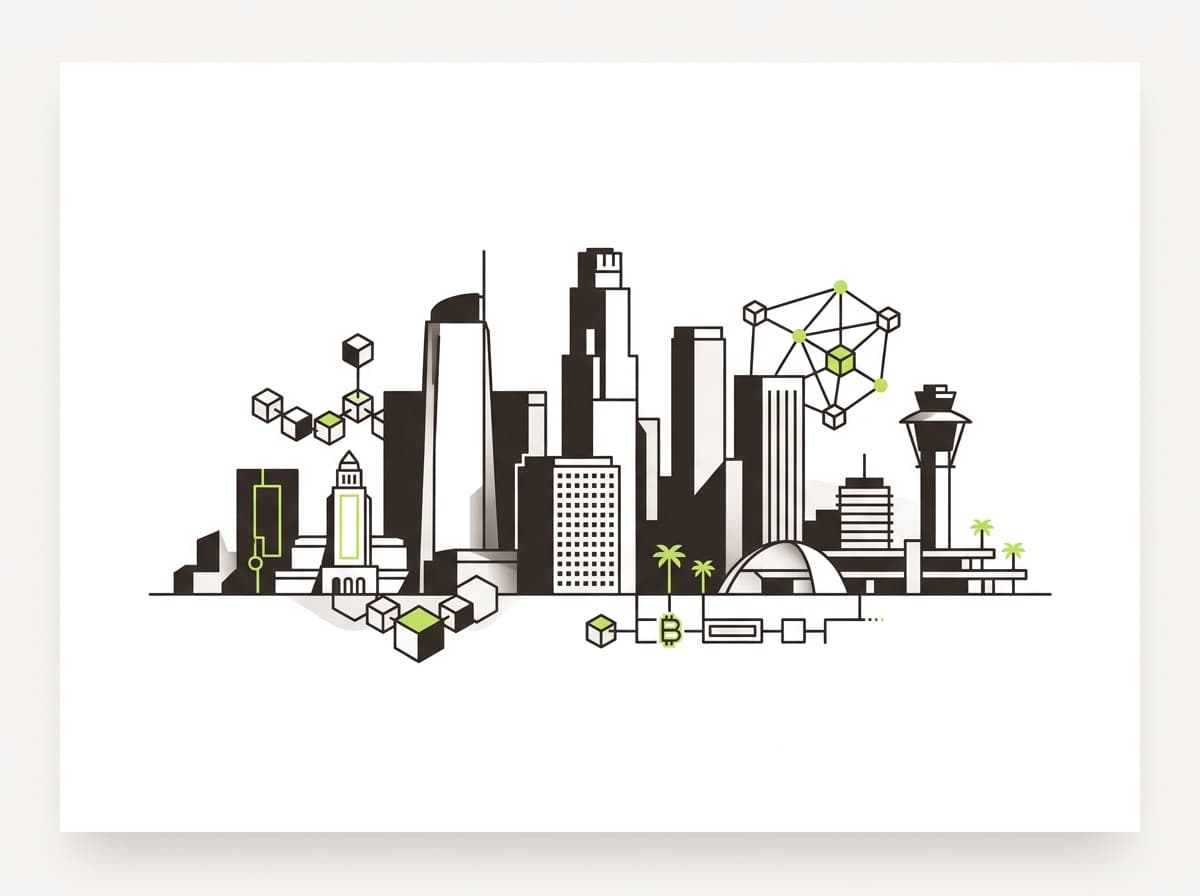 Los Angeles skyline representing crypto tax services
