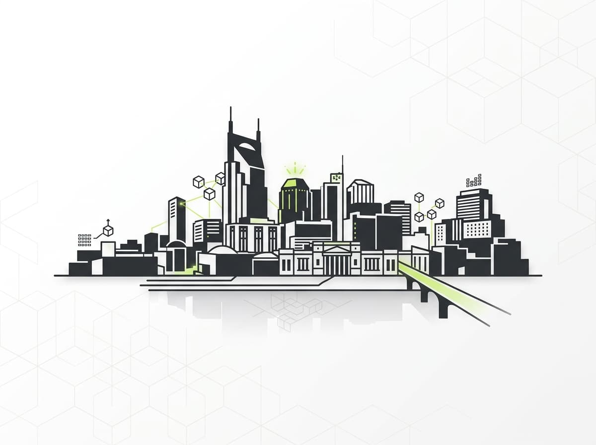 Nashville skyline representing crypto tax services