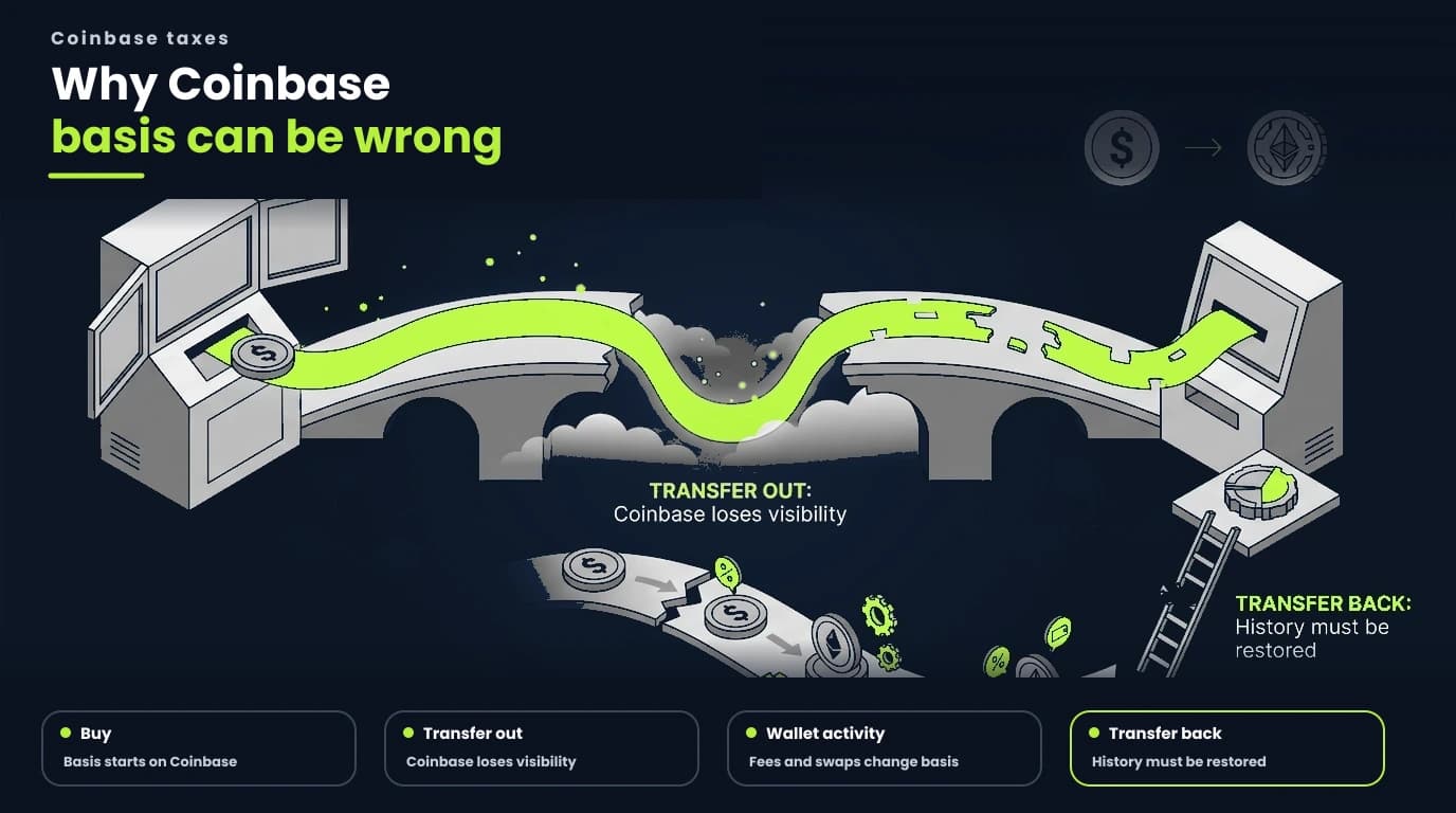 How transferred assets create missing Coinbase cost basis