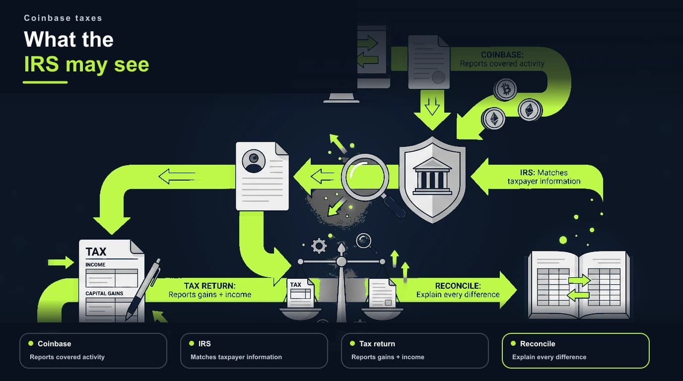 How Coinbase reporting may be matched with a tax return
