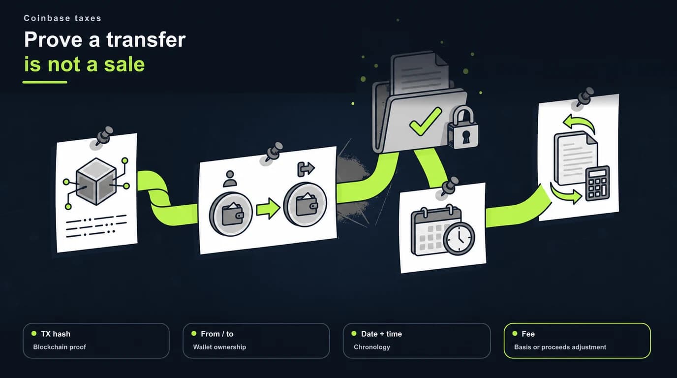 Records that support a non-taxable wallet transfer