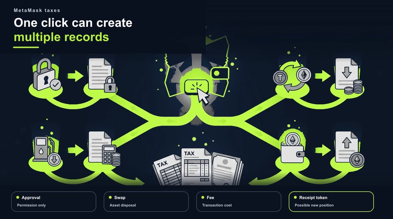 Multiple tax records created by one DeFi interaction