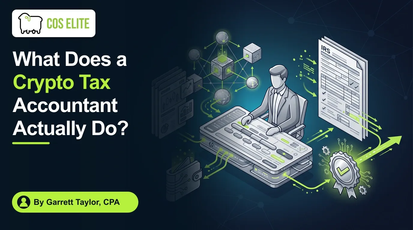 What Does a Crypto Tax Accountant Actually Do cover by COS Elite